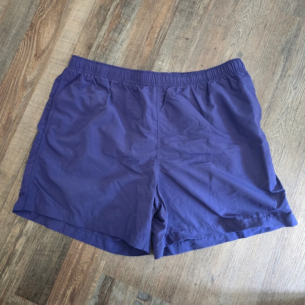 Lands End Swim Trunks Men XL 40-42 Purple Nylon Mesh Lined Board Shorts 5 Inseam